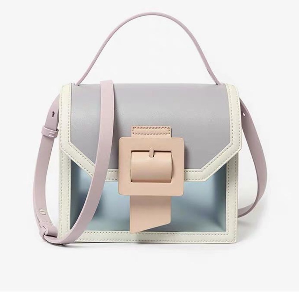 c&k Transparent Jelly Buckle Crossbody Bag
